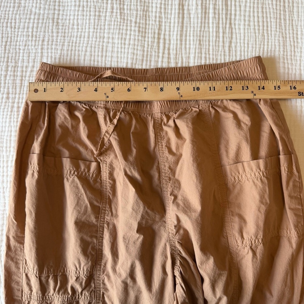 Aerie Parachute Cargo Pants Tan (S) Y2K Cinch Ankle Wide Leg Utility Womens NWOT - Picture 4 of 5